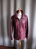 Biba Lederjacke aubergine bordeaux Vintage 42 Bayern - Günzburg Vorschau