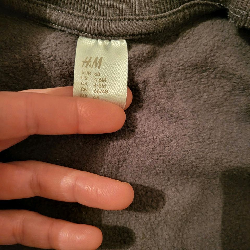 Set aus Sweatjacke und T-Shirt Größe 68 von H&M in Willebadessen
