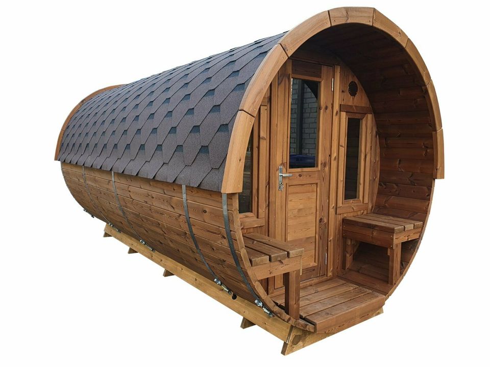 ❗TOP❗ 450 cm Fasssauna Gartensauna Sauna Thermoholz in Tübingen