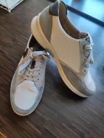 hartjes Damen Sneaker Gr.40,wie neu grau/ Weiß, Echtleder,fussbe Niedersachsen - Osterode am Harz Vorschau