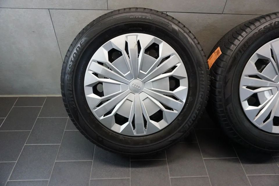 4 ORIGINAL WINTERRÄDER WINTERREIFEN 215/65 R17 VW TIGUAN II 5N ALLSPACE SKODA KODIAQ AUDI Q3 SEAT TARRACO 5QF601027G BRIDGESTONE 17 ZOLL WINTERKOMPLETTRÄDER MWST. ausweisbar ! in Borchen