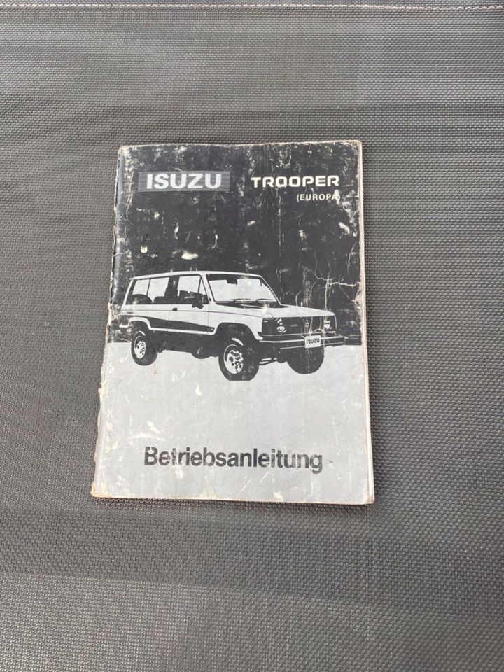 Isuzu Trooper Bedienungsanleitung Betriebsanleitung 08/1985 in Geldern