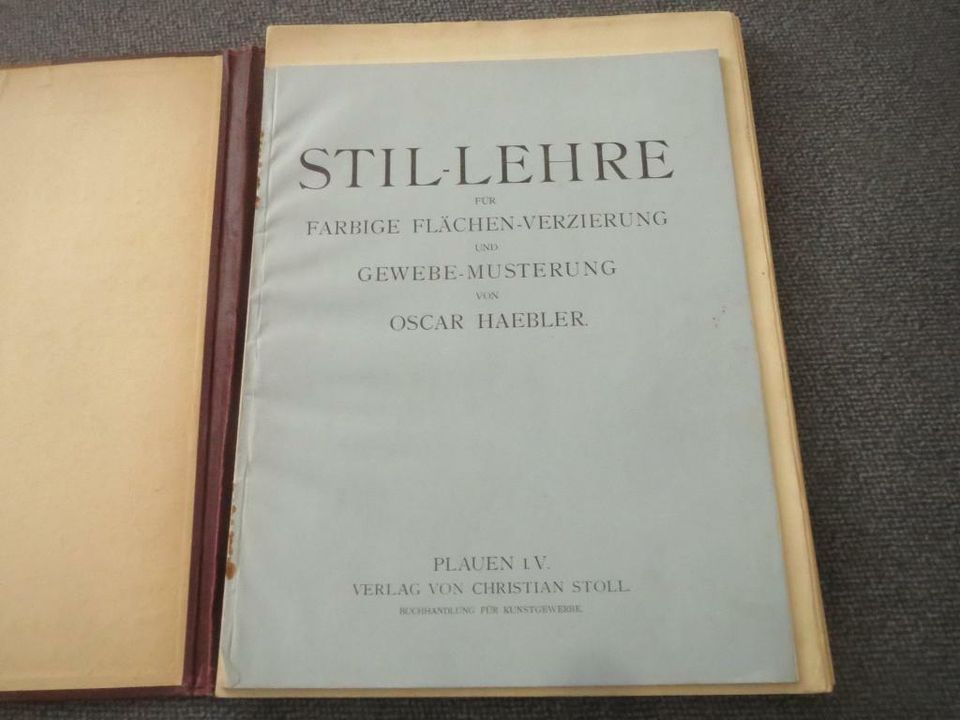 Stil-Lehre Oscar Haebler, 1909 in Berlin