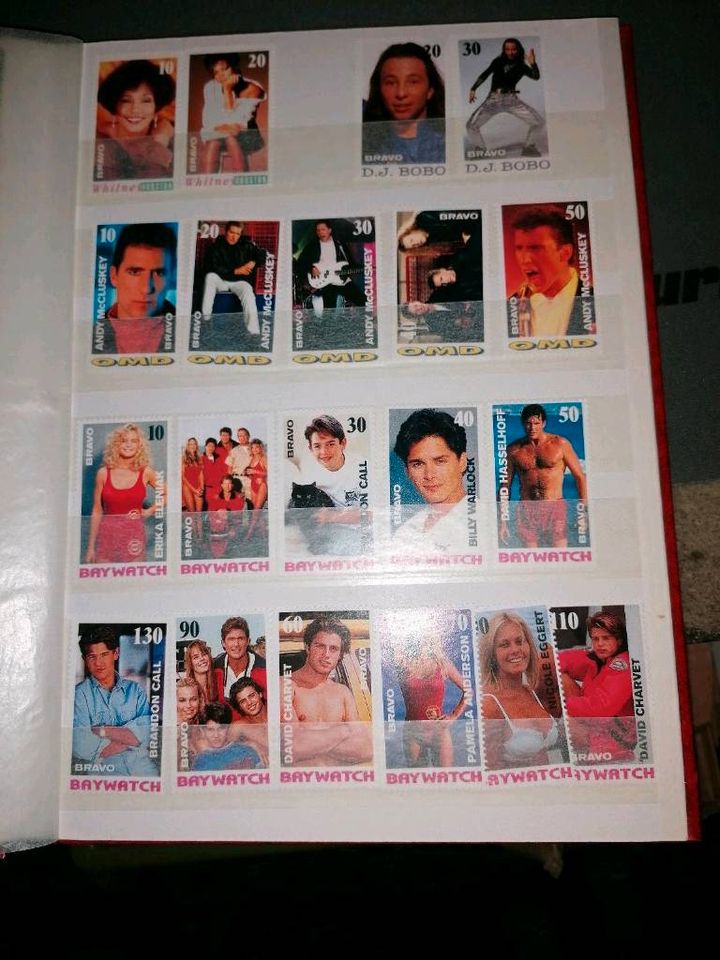 Bravo Briefmarken Tom Cruise Patrick Swayze Richard Grieco Kevin in Berlin