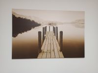 IKEA Leinwand Bild Steg am See Bayern - Neunburg Vorschau