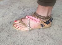 IBIZA SANDALEN 40 Bommeln Ethno Boho Hippie bunt Riemchen Rheinland-Pfalz - Mainz Vorschau