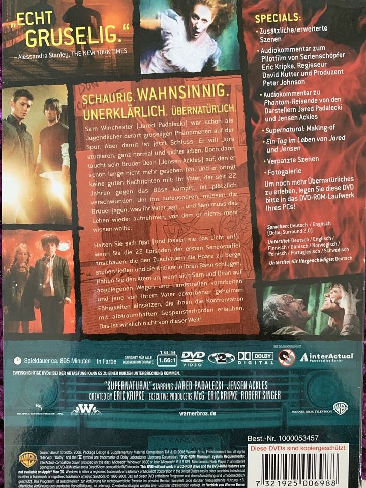 Supernatural DVD Serie Box Staffel 1 in Münchberg