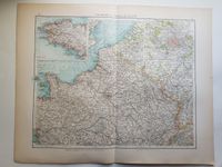 Frankreich Nördliche Hälfte Landkarte Andrees Handatlas von 1899 Baden-Württemberg - Leonberg Vorschau