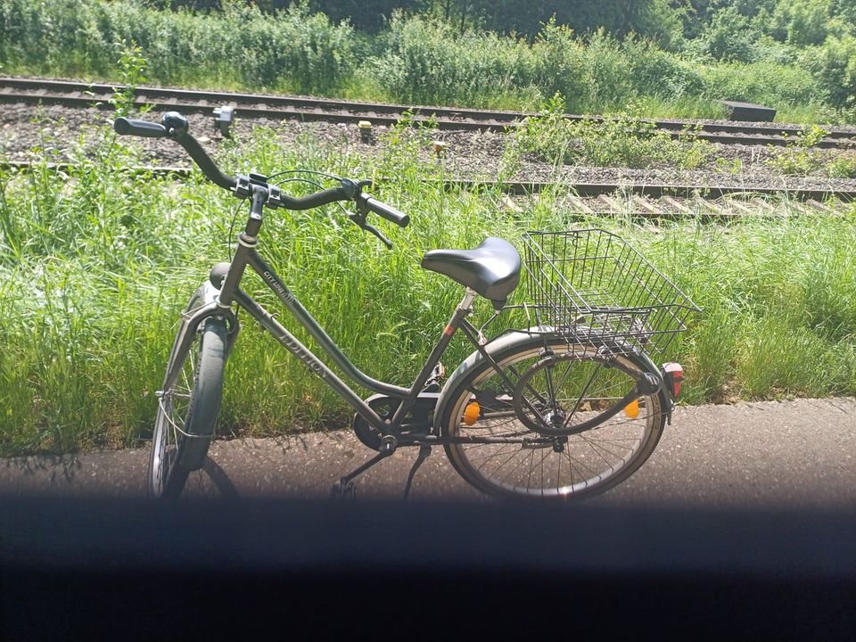 Fahrrad mit Korb in Frankfurt am Main