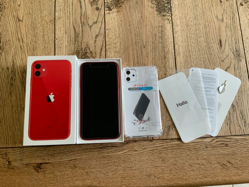 iPhone 11, Product red edition, 64 GB, Akku 84%, top in Siegburg