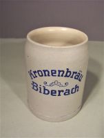 Alter 0,5 L Bierkrug Kronenbräu Biberach Kronenbrauerei Halter HN Baden-Württemberg - Bad Friedrichshall Vorschau