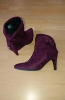 Stiefelette 39 High Heels Ankle Boots Stiletto bordeaux Wildleder Chemnitz - Zentrum Vorschau