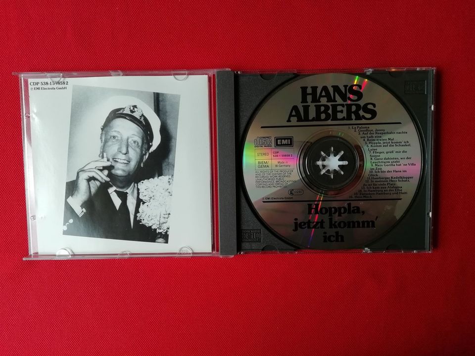 CD  "  Hans Albers  "  Hoppla, jetzt komm ich in Buggingen