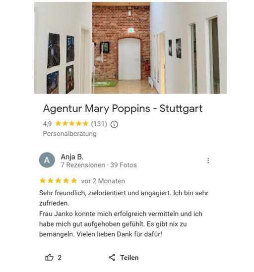 Nanny (m/w/d) für 3-jährigen Jungen und Baby, Job-Nr. 404 in Renningen