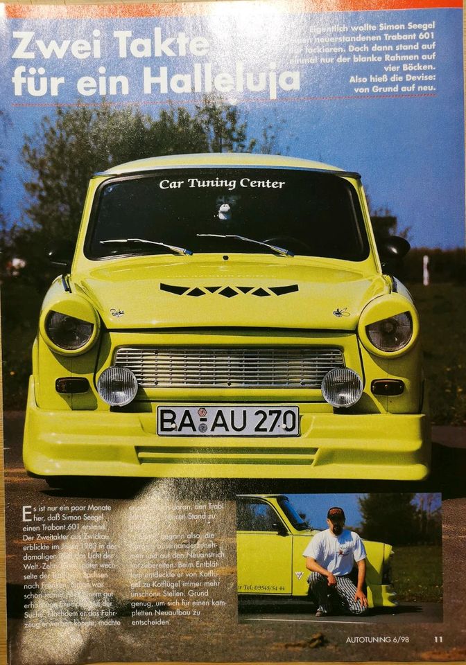 Trabant 601 Reklame Berichte Trabbi Deluxe S Universal 1,1 Tuning in Hanau