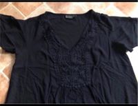 Damen Bluse Shirt Tunika Gr. 50/5XL schwarz Stickerei bpc  T-Shir Sachsen-Anhalt - Magdeburg Vorschau
