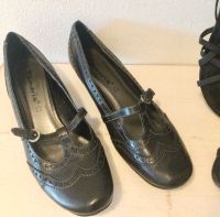 Tamaris Lederpumps Pumps schwarz mit Riemen 39 Bayern - Ustersbach Vorschau