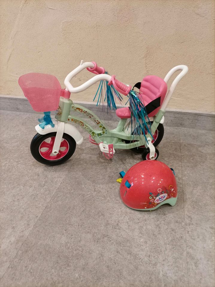 Baby Born Fahrrad und Helm in Rodalben