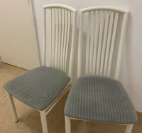 Stühle Weiß Sitzfläche ist Grau, sechs Stück, sehr guter Zustand Hamburg-Mitte - Hamburg Billstedt   Vorschau