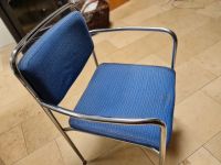 Suche diese Stühle mit verchromtem Gestell und blauem Stoffbezug Leipzig - Böhlitz-Ehrenberg Vorschau