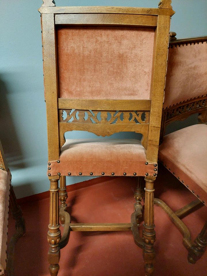 Set 4 Stühle, antik, Gründerzeit / Historismus, guter Zustand in Weyhausen