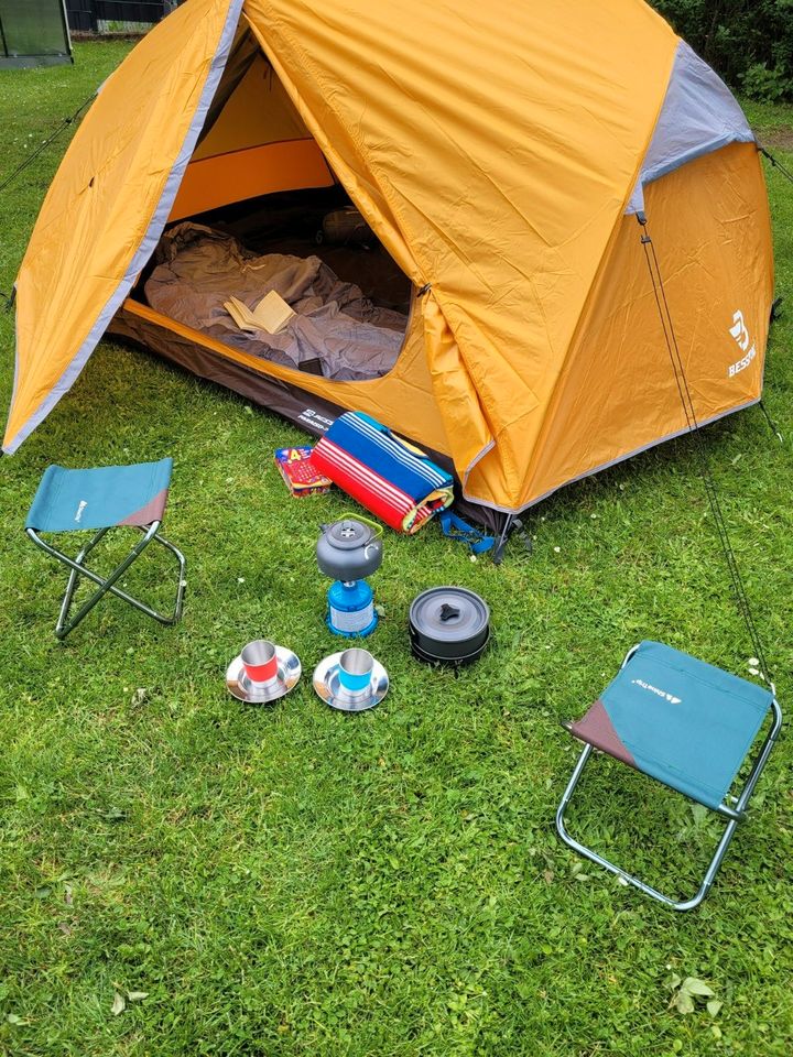 Campingausstattung Zelt für 2 Personen zum mieten in Lebach