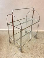 *BREMSHEY DINETT SERVIERWAGEN 60s ALU GLAS MODERN KLAPPBAR Berlin - Charlottenburg Vorschau