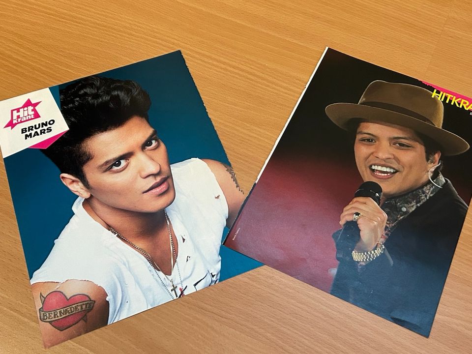 Bruno Mars posters in Dortmund
