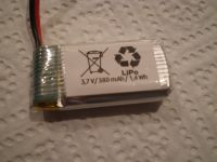 Akku *Lipo 3,7 V / 380 mAh / 1,4 Wh* Schon mal kurz gebraucht! Nordrhein-Westfalen - Harsewinkel Vorschau