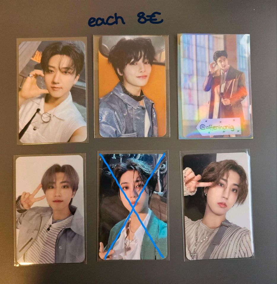[WTS] Stray Kids Photocards (Lee Know, Han, I.N, Seungmin) in München