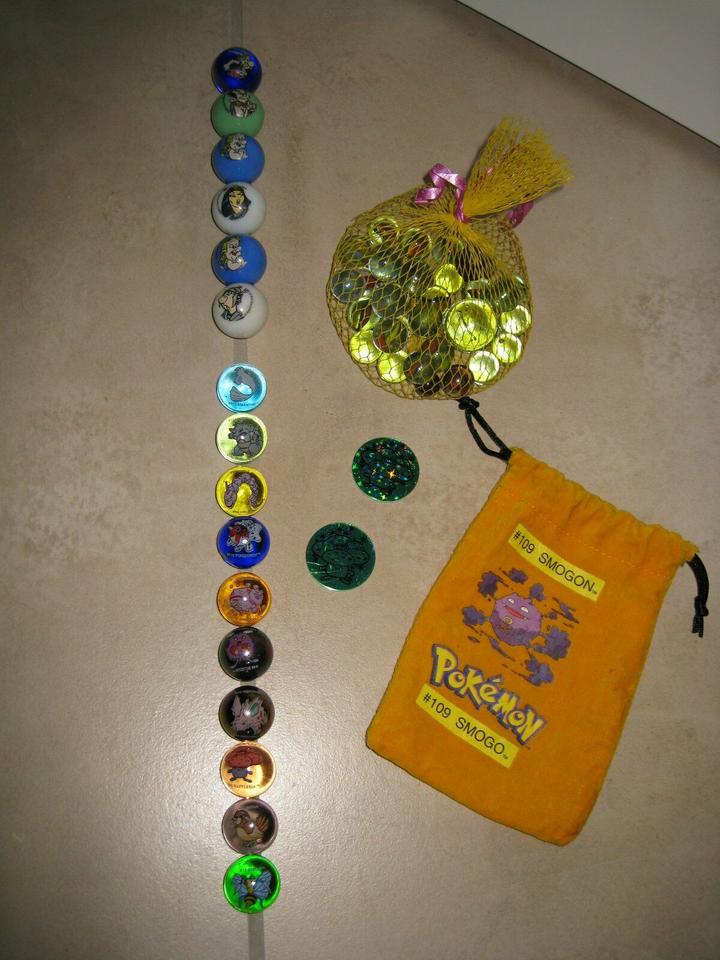 Murmeln Asterix und Obelix Pokemon Beutel Smogo Smogon Chips in Darmstadt
