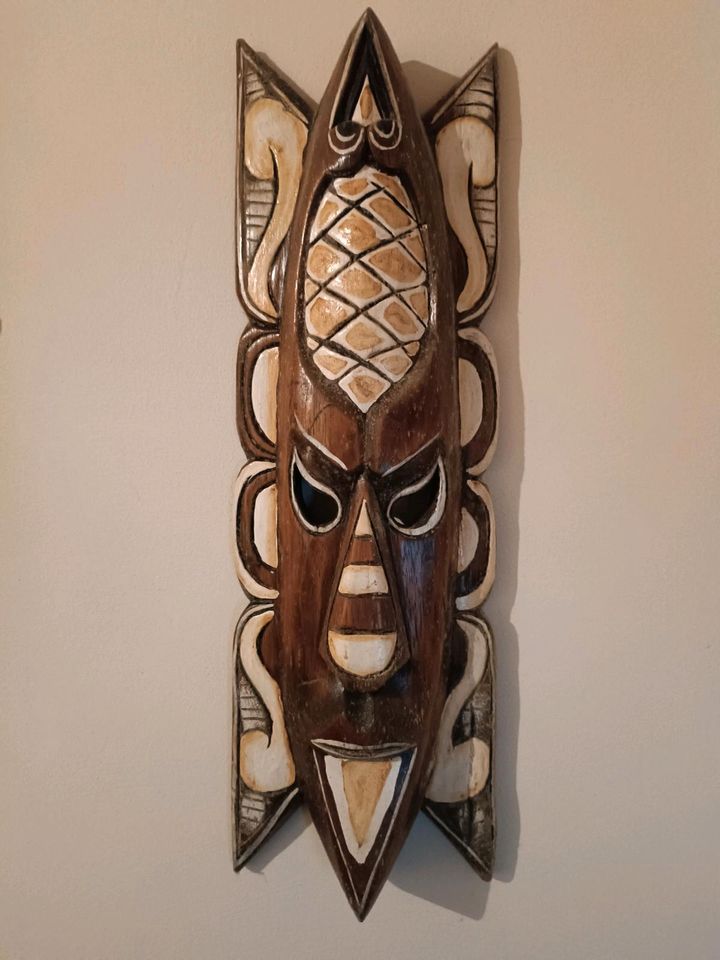 Afrika Masken Wanddeko 3 Stück in Bocholt