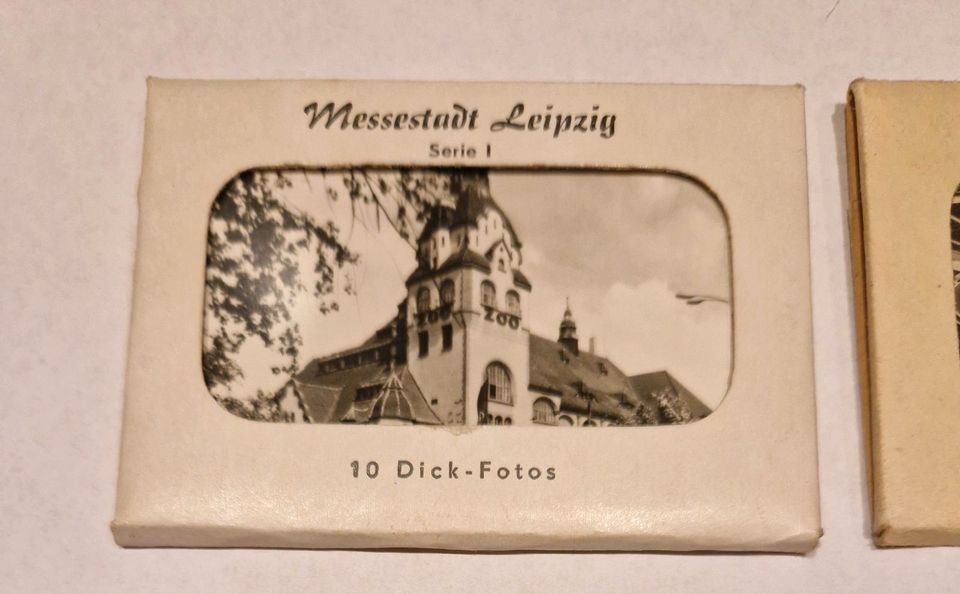 Serie 1 und 2 im Set, Dick Fotos Messestadt Leipzig  DDR in Crimmitschau