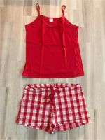 Rot-weißer Pyjama - Größe S 36/38 - sehr guter Zustand! Nordrhein-Westfalen - Hiddenhausen Vorschau