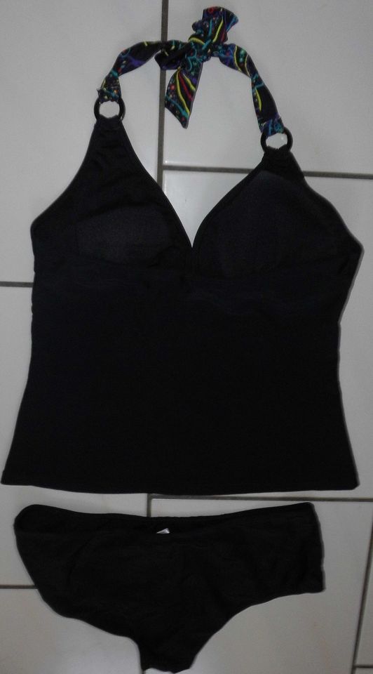 Tankini-Bikini, Gr. 42, schwarz-bunt, NEU in Velbert