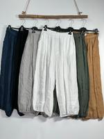 Aktion Leinen Baggy Hose Aladin Harem  Weite Beine Saum elastisch Rheinland-Pfalz - Mainz Vorschau