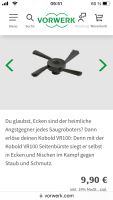 Vorwerk Seitenbürste für Saugroboter VR100 Neu + Original Bayern - Wassertrüdingen Vorschau