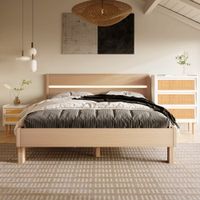 Doppelbett 140x200 Neu Bett Bettgestell Holzbett LED Jugendbett Hamburg - Harburg Vorschau