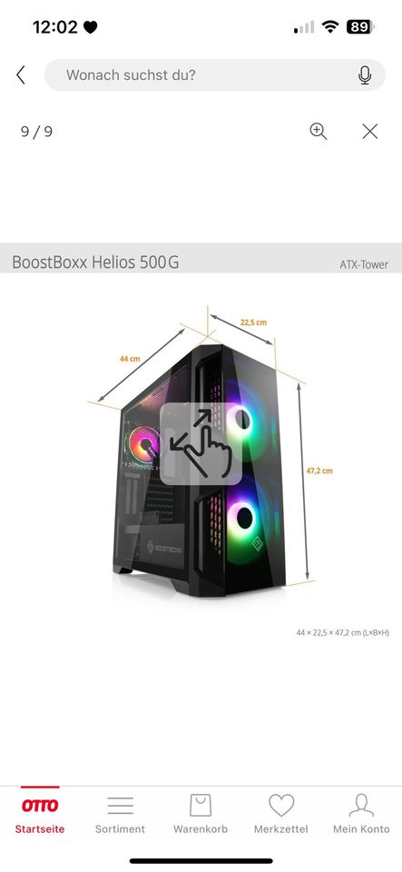 Ich verkaufe mein Gaming pc Gehäuse in Eberswalde