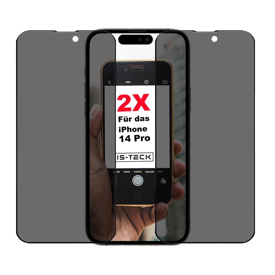 2x Panzer Schutz Glas Antispy iPhone xs 11 12 13 14 15 Pro Max in Stuttgart