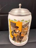 Bierkrug mit Zinndeckel Sammler Weihnachten 2000 Brandenburg - Birkenwerder Vorschau