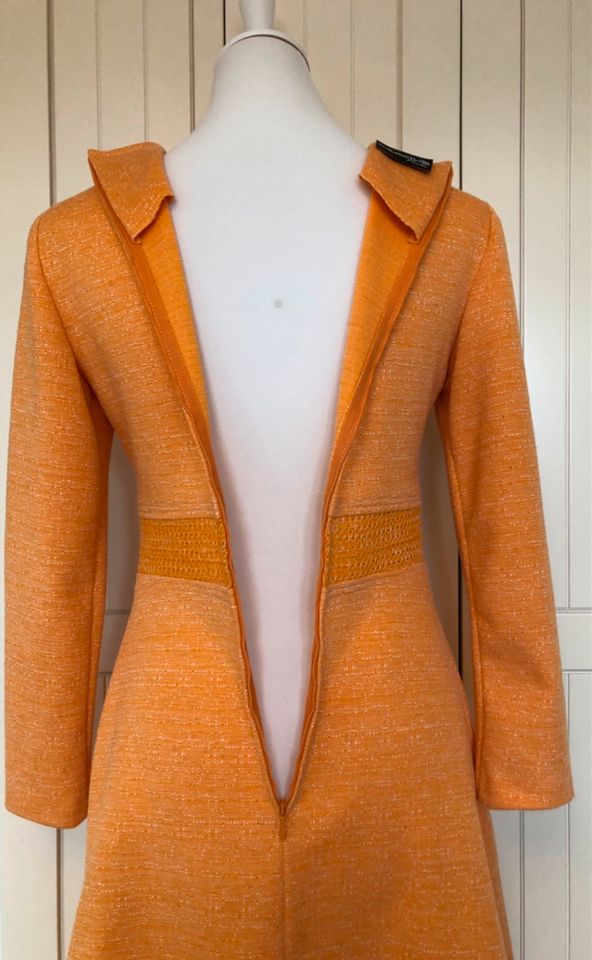 Vintage 70-er Jerseykleid Lapidus of Sweden orange in Heidelberg