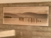 Wandbild See Idylle Insel auf Holz Bayern - Sankt Englmar Vorschau