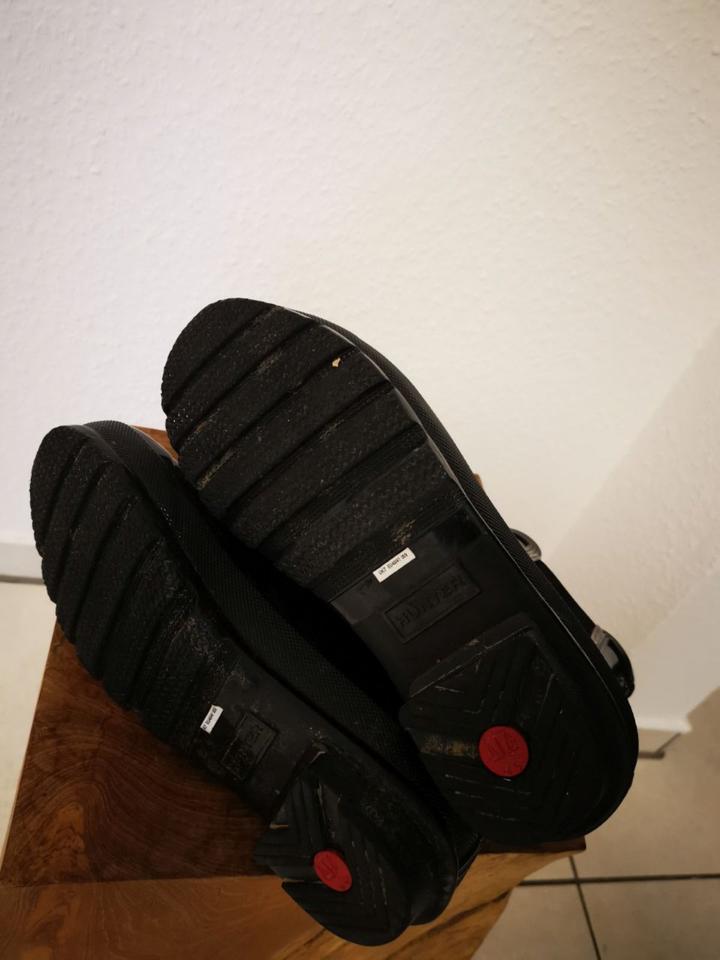 Hunter Gummistiefel Chelsea wie neu Gr. 38 schwarz-glänzend in Hünxe
