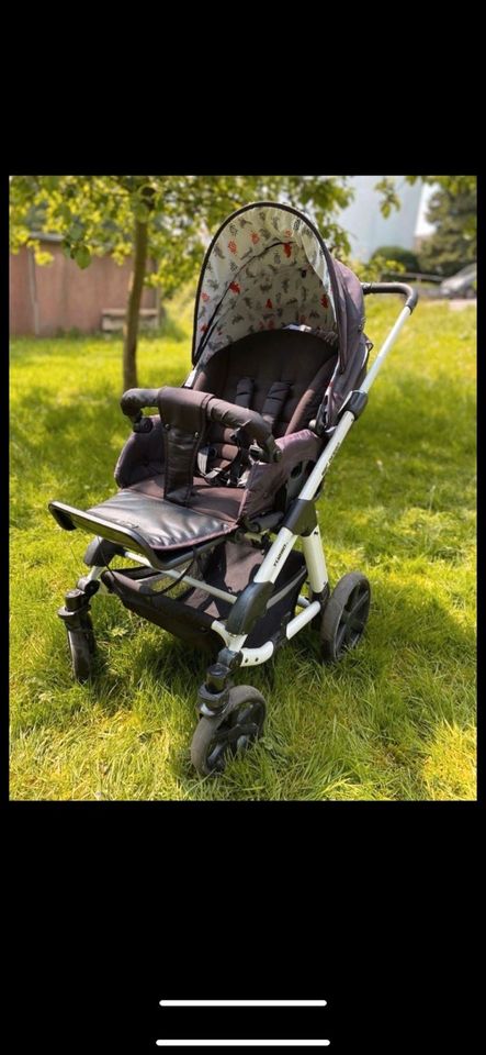 Kinderwagen ABC Turbo 6s+Wickeltasche+Sonnenschutz+Moskitonetz in Solingen