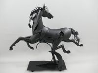 Pferd 61x70x15cm Metallpferd Skulptur Trojanisches Pferd Kunst Krummhörn - Greetsiel Vorschau