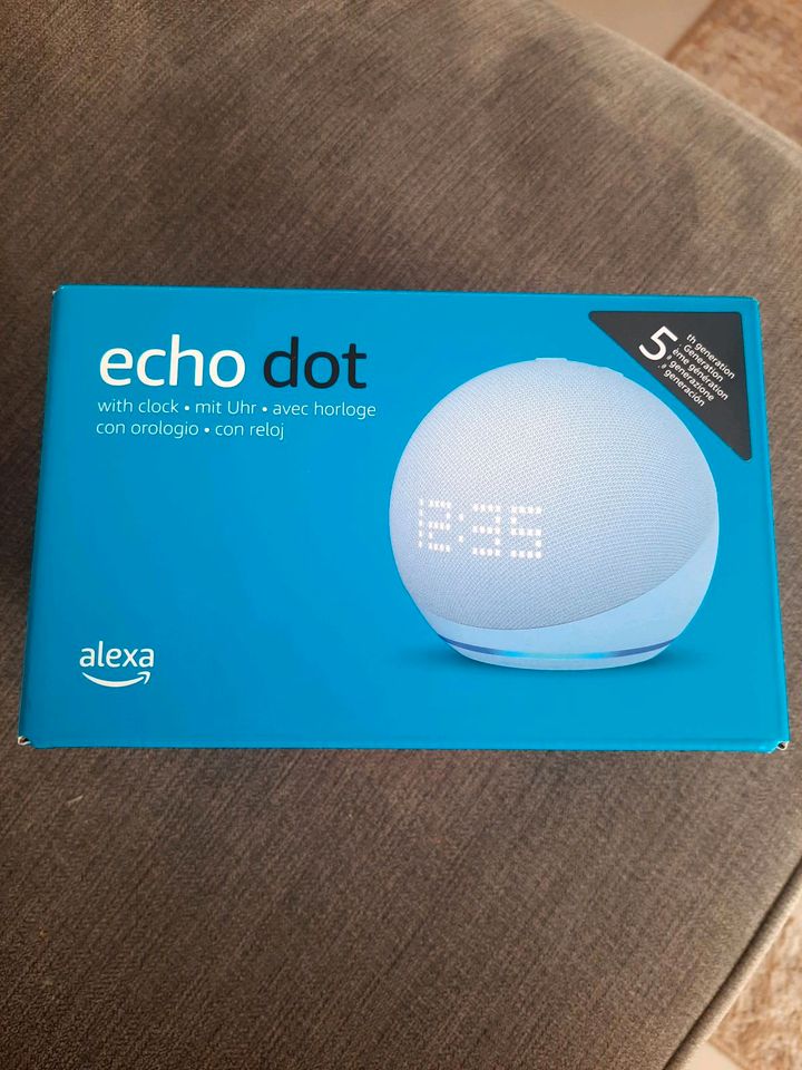 Alexa Echo Dot 5.Generation 2022 mit Uhr Neu & OVP in Lauchringen