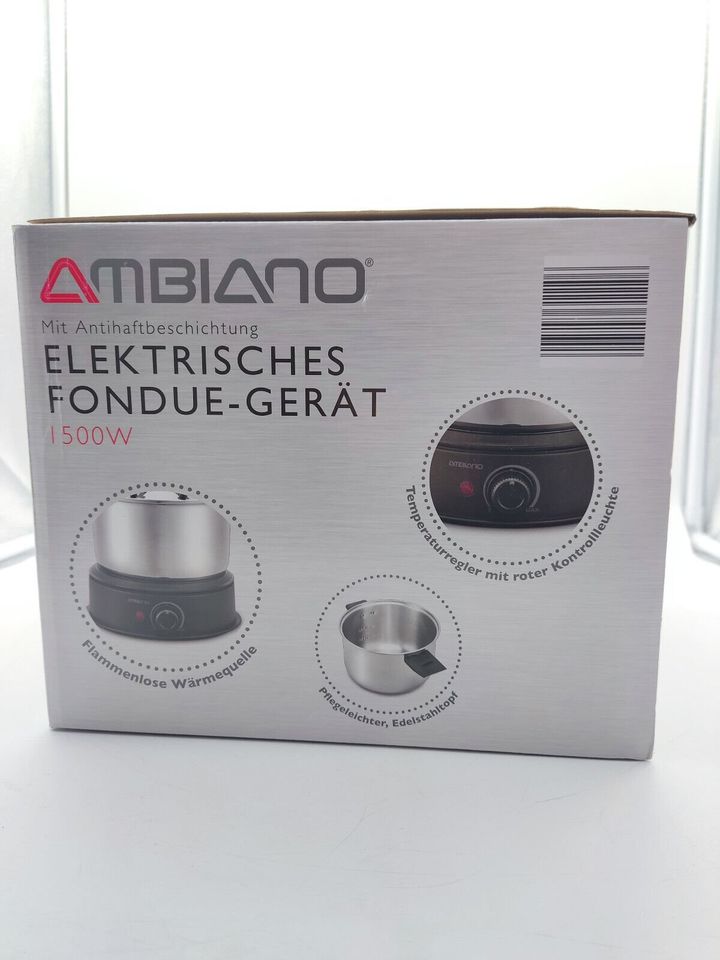 Ambiano Elektrisches FondueSet 8 Gabeln 1500 W in Bad Zwischenahn