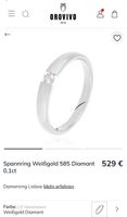 Ring/ Verlobungsring von OroVivo Weißgold 0,1 Karat Niedersachsen - Schortens Vorschau