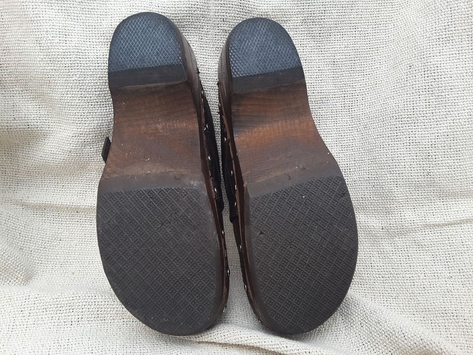 Clogs - Holzclogs - Sanita - Gr. 38 - braun - sehr guter Zustand in Bad Schwartau